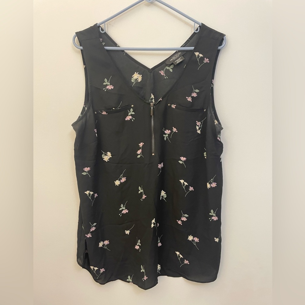 Plus Size Floral Blouse